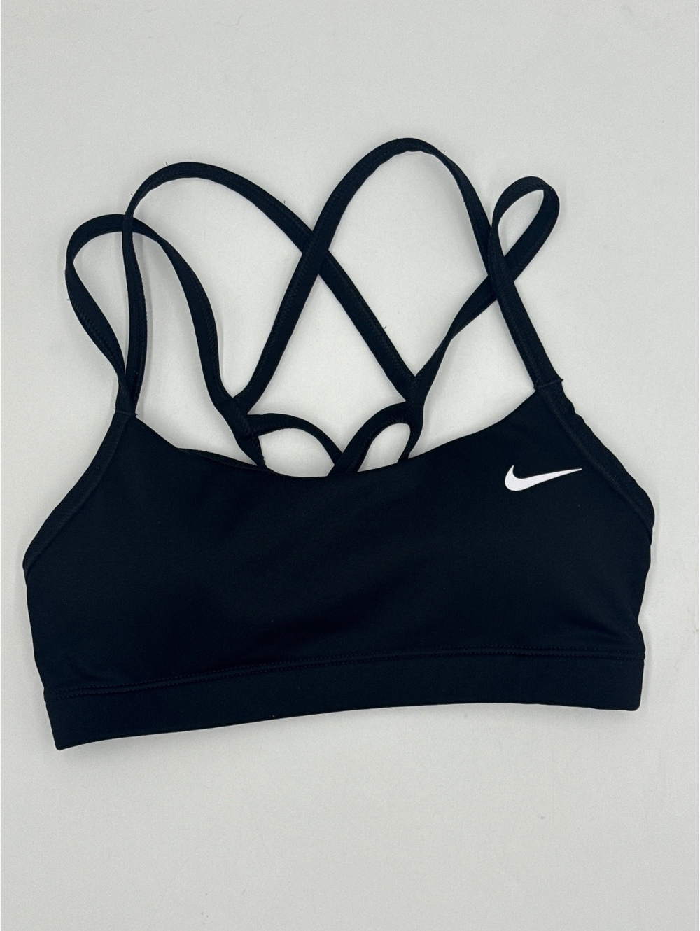 Nike xs Dri-FIT Black Strappy Sports Bra Size Large